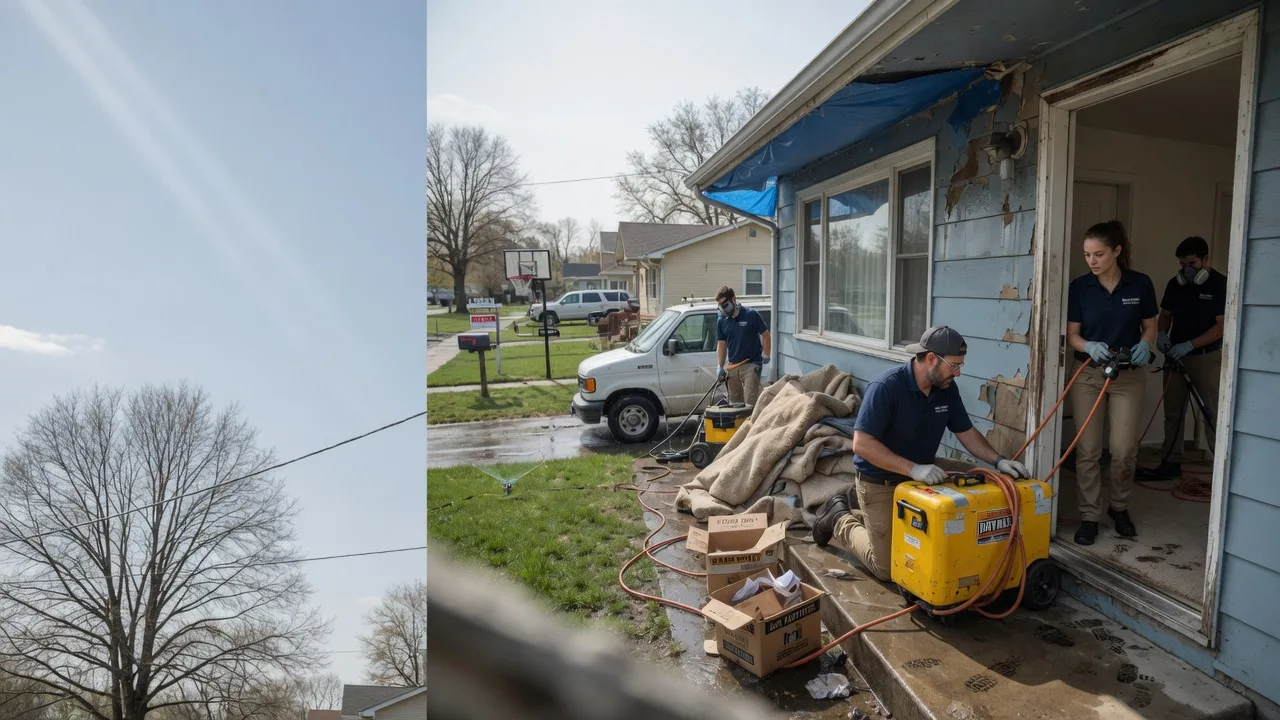 Basement Flood Cleanup in Canton, KS near me
